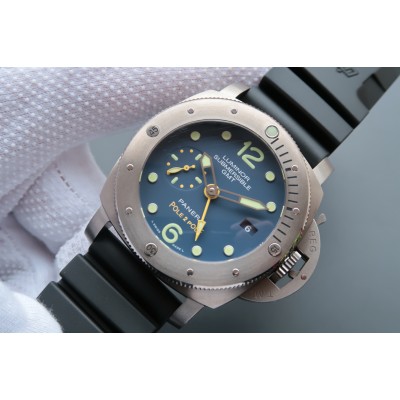 panerai luminor submersible gmt pole 2 pole schwarz