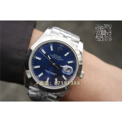  Rolex Noob Factory  Datejust 41mm 126300 blau  replica