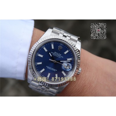  Rolex Noob Factory  Datejust 126334 blaues Zifferblatt  41mm replica