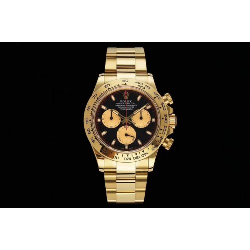 Rolex Noob Fabrik 116508 Vollgold Daytona schwarz replica 