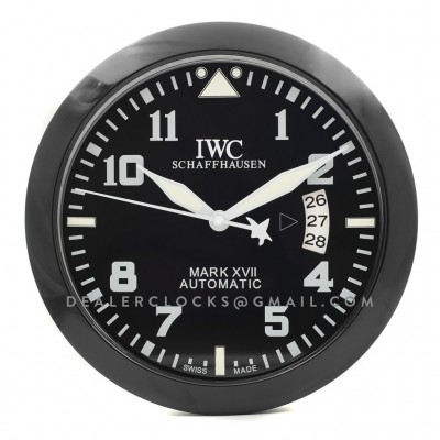 IWC Mark xvii  arabische ziffern DLC Schwarz  Wanduhr