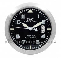 IWC Mark xvii  arabische ziffern stahl Schwarz  Wanduhr