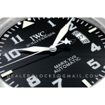 IWC Mark xvii  arabische ziffern stahl Schwarz  Wanduhr