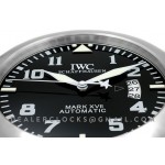 IWC Mark xvii  arabische ziffern stahl Schwarz  Wanduhr