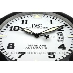 IWC Mark xvii  arabische ziffern DLC weiss Wanduhr