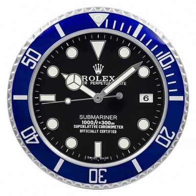 Rolex Submariner 20203 blau elegante Wanduhr